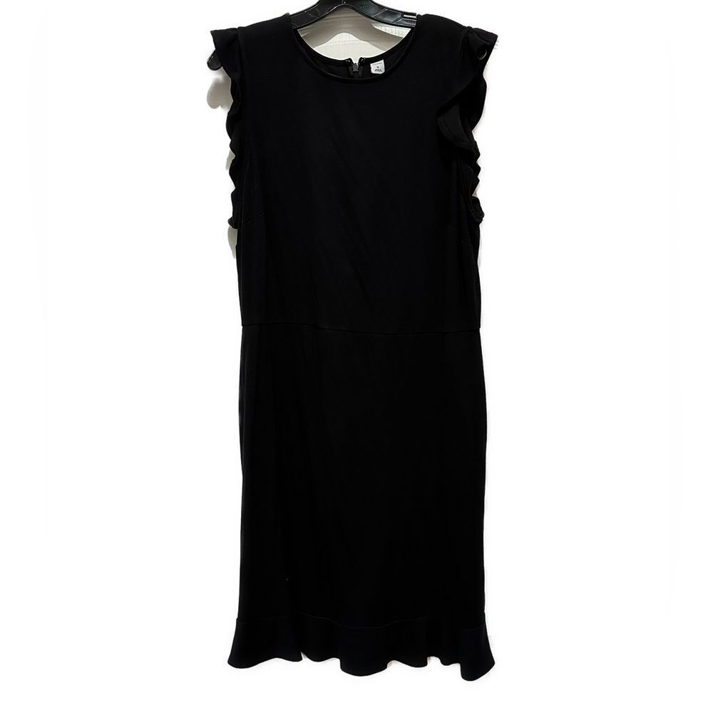 Old Navy Ruffle Sleeve And Hem Black Dress Size Xl